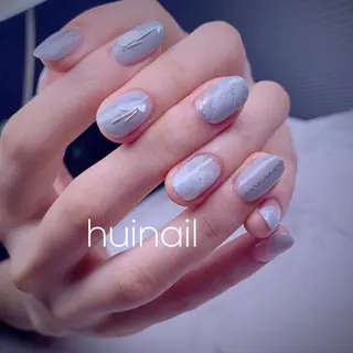 ショート めぐみのネイルサロン スタッフ練習のネイルデザイン