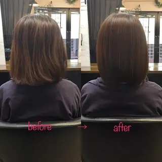 ミディアム 縮毛矯正&髪質改善 MAILHAIRのヘアスタイル