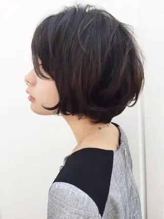 ショート パーマ 福地 礼奈のヘアスタイル