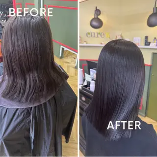 ミディアム カラー cureK所属・米倉 麻衣のヘアスタイル