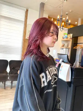 カラー 田中   麗彩也のヘアスタイル