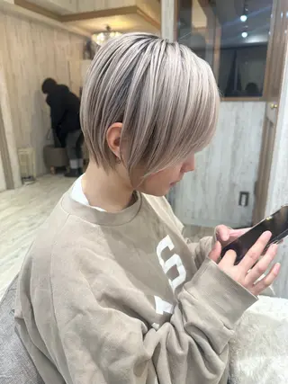 ショート rin.所属・おのだ あやなのヘアスタイル