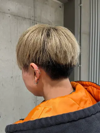 メンズ ボブ×艶カラー 特化・リクト💥のヘアスタイル