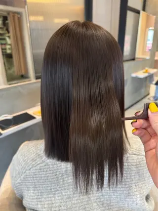 ミディアム 水野新葉 【縮毛矯正】のヘアスタイル