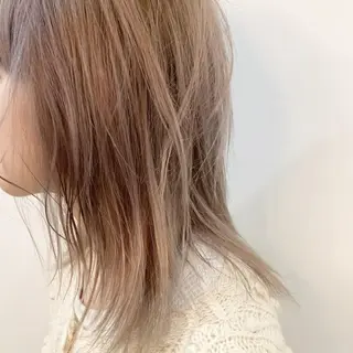 ミディアム 柔らかいカラー🎀 rinaのヘアスタイル