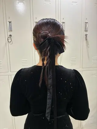 セミロング 縮毛矯正/アレンジ FACE。ゆのんのヘアスタイル