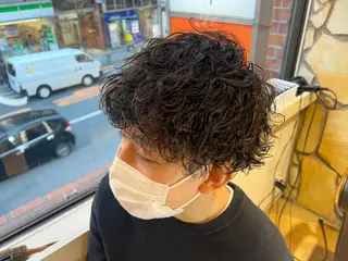 ショート カラー パーマ メンズ 新宿メンズ人気No1 仙頭　由範のヘアスタイル