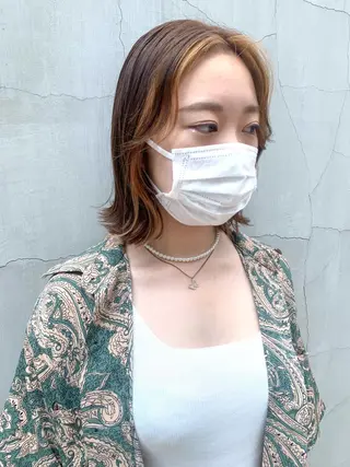 ショート カラー ヘアアレンジ yuka .のヘアスタイル