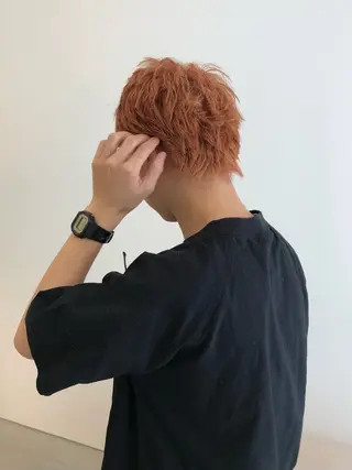 ショート カラー メンズ 透明感艶カラー/ リュウジンキョウカのヘアスタイル
