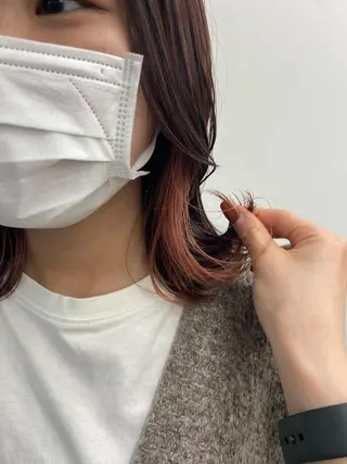 ミディアム カラー ダブルカラー 🌙chinariのヘアスタイル
