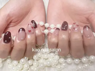 ネイル kao nail マグネット/長さだしのネイルデザイン