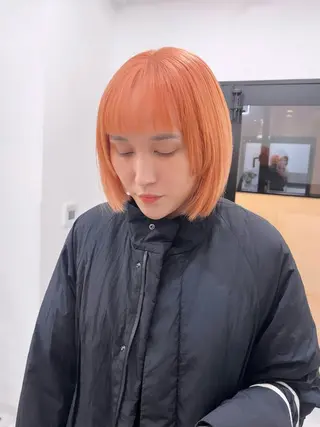 セミロング カラー 🐺ウルフ×ハイトー ン🖤Yukinoのヘアスタイル