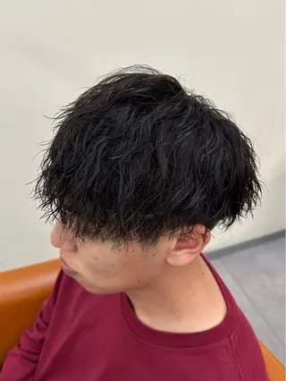 ショート パーマ ヘアアレンジ メンズ 梅田/メンズパーマ /短髪/田中崇奨のヘアスタイル