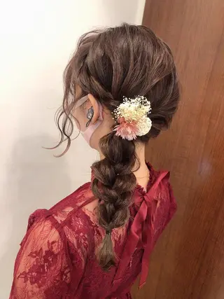 セミロング カラー パーマ ヘアアレンジ ロングレイヤー 🤍山内　飛鳥🤍のヘアスタイル