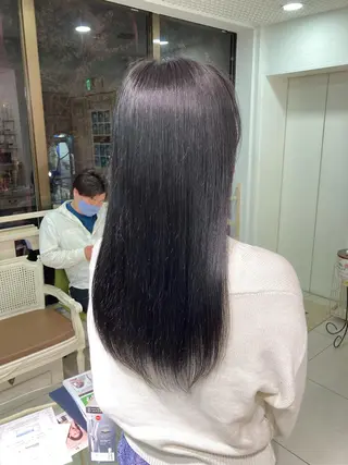 ロング カラー 🇰🇷韓国風艶髪✨ 髪質改善 倉岡しおんのヘアスタイル