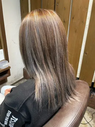 セミロング カラー Joliefille 高石店　かすみのヘアスタイル