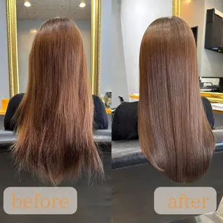 ロング カラー 渡辺俊介 暗髪カラー /美髪矯正/髪質改善のヘアスタイル
