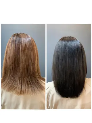 ミディアム カラー ✂︎HITOMI✂︎ 副店長のヘアスタイル