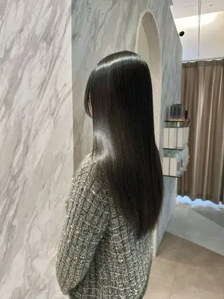 ロング 縮毛矯正特化 k-two土田陸登のヘアスタイル