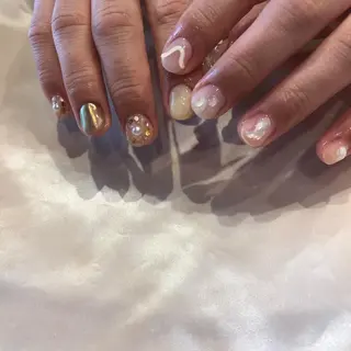 ネイル パラあり！フィルイン 美フォルムのネイルデザイン