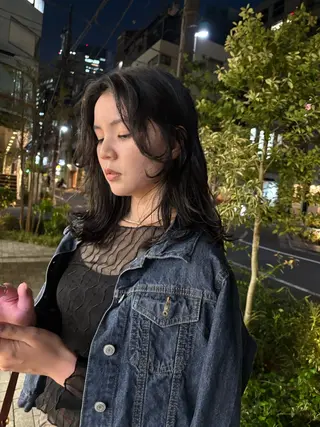 ミディアム eri kinjoのヘアスタイル
