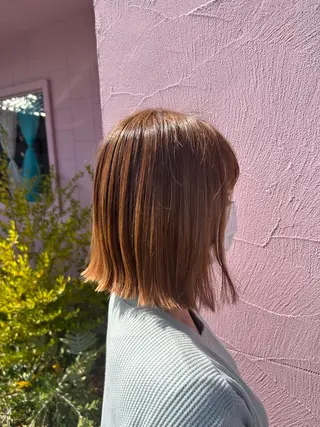 ミディアム カラー レイヤー/ブリーチ/ 渋谷/ルル🌿のヘアスタイル