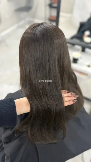 セミロング Haruka /うる艶透明感カラーのヘアスタイル