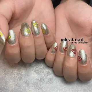 ネイル mks＊nail //  枚方長尾のネイルデザイン