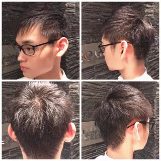 ショート 岡部 迅のヘアスタイル