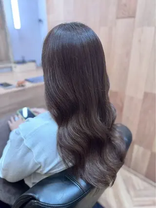 セミロング カラー 白鳥 正孝のヘアスタイル