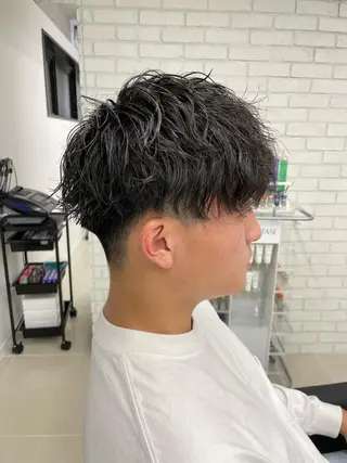 ショート パーマ ヘアアレンジ メンズ アイブロウ 🔥メンズ特化🔥 木村 祐太のヘアスタイル