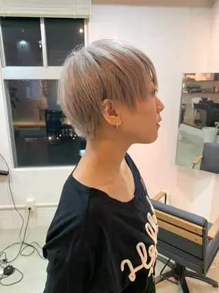 ショート カラー 船津武俊 フナツタケトシのヘアスタイル