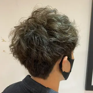 ショート パーマ メンズ 💚 nao💚のヘアスタイル