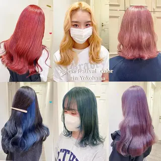ロング カラー シールエクステ横浜 🐏☁️miminaのヘアスタイル