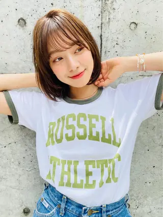 ショート カラー ヘアアレンジ 金子 廉のヘアスタイル