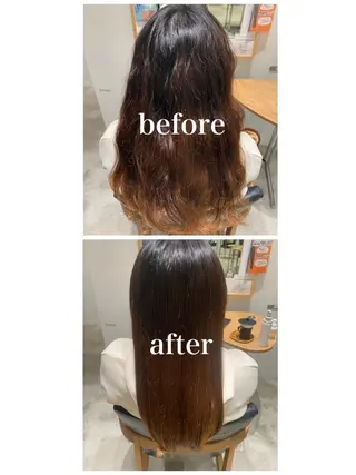 ロング パーマ THREE by keep所属・加藤 優紗のヘアスタイル