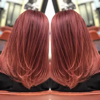 ミディアム Y Uのヘアスタイル