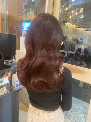 セミロング 韓国ヘアー🇰🇷 MIWAのヘアスタイル