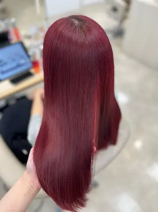 ミディアム カラー 暖色専門美容師🎀 お客様満足度◎のヘアスタイル