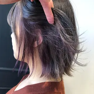 ミディアム カラー 金子 富士のヘアスタイル