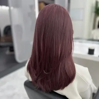 カラー ブリーチありorなし 暖色カラー🎀セナのヘアスタイル