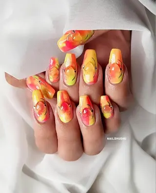 ネイル 3dパーツ/流行り 👧shushu❤️のネイルデザイン