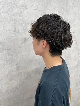ショート パーマ メンズ 似合わせ🌿‬髪質 改善🧸RYUGOのヘアスタイル