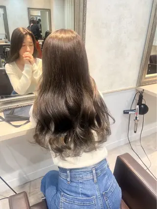 ロング カラー Lutia 新宿 髪質改善/アカリ🎀のヘアスタイル