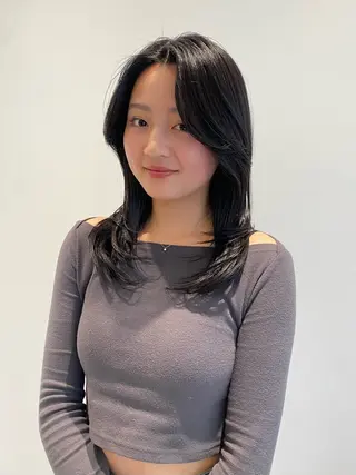 ロング 梅田美容室 SPADICユヅキ♠のヘアスタイル