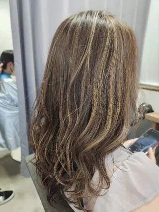 セミロング カラー ✂ AYAのヘアスタイル