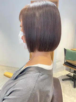 ミディアム カラー 東 みのりのヘアスタイル