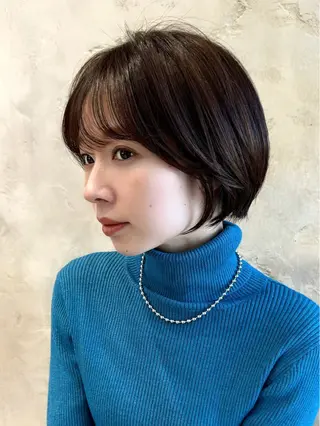 ショート カラー 💍新宿ショート 💍岩田莉奈のヘアスタイル