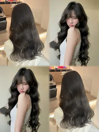 セミロング カラー 🎀透明感× 赤み消し🎀正源のヘアスタイル