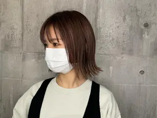 ショート カラー レイヤーカット匠 イソザキノリユキのヘアスタイル